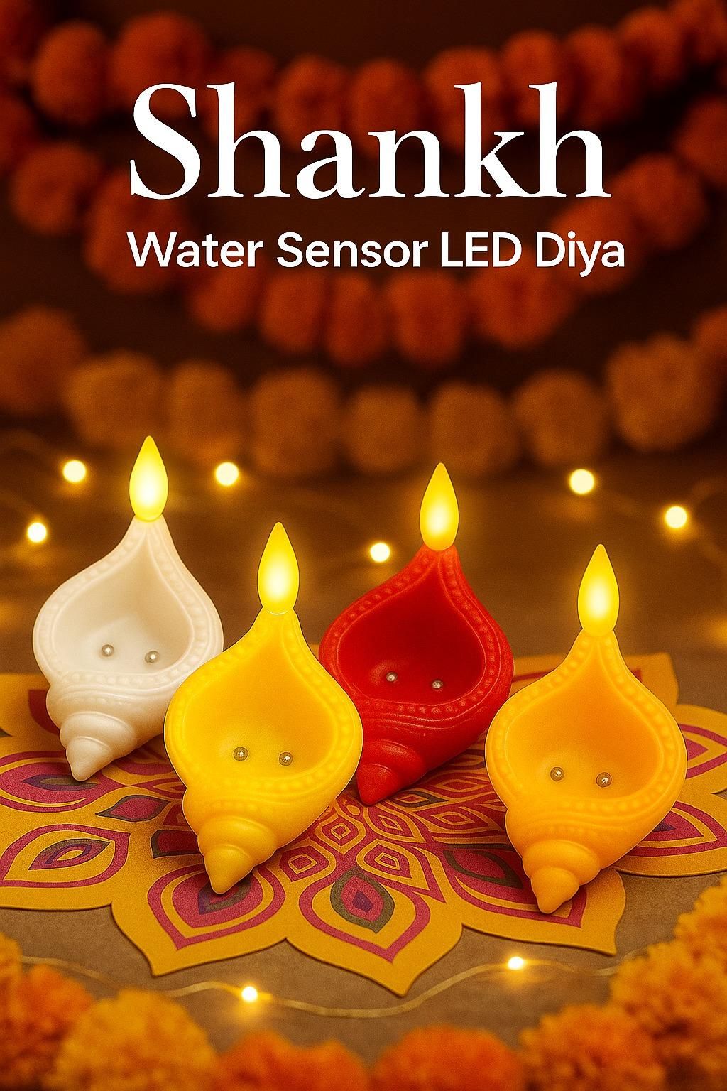 Shankh Water Sensor LED Diya 🪔